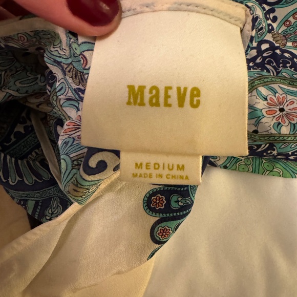 Anthropologie Maeve Ludovica Silk Tunic Top - Picture 2 of 6